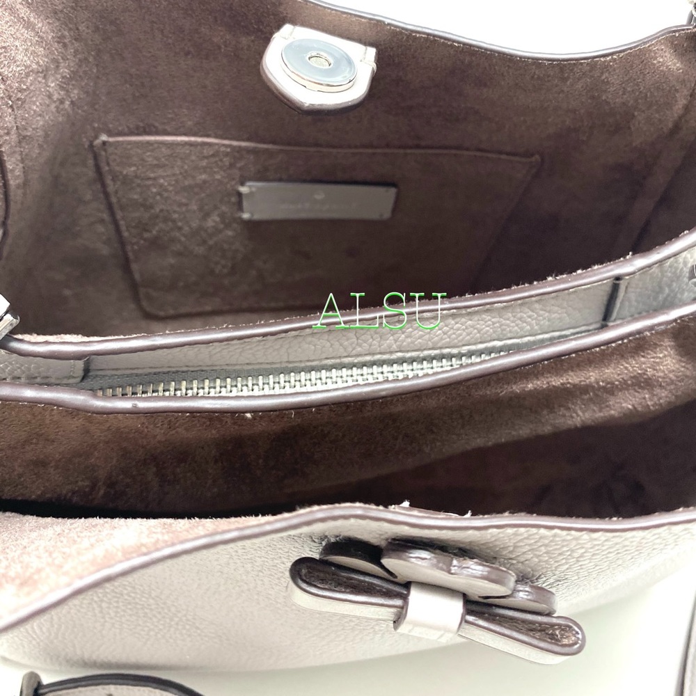 Kate♠️Spade Sm Triple Compartment Le Satchel Grey - Picture 10 of 13